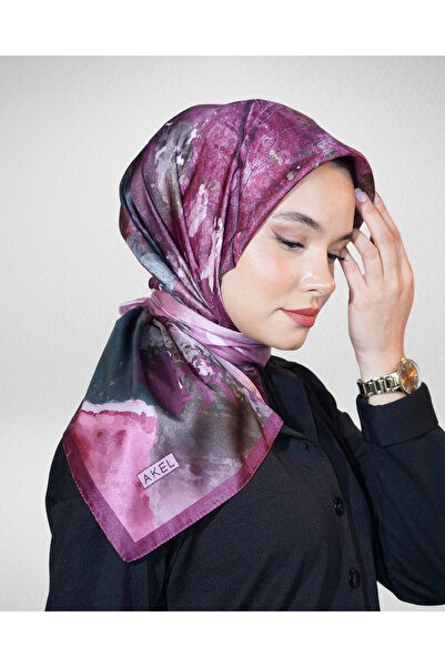 Akel Digital Crystal Scarf Pastel Paint Pattern