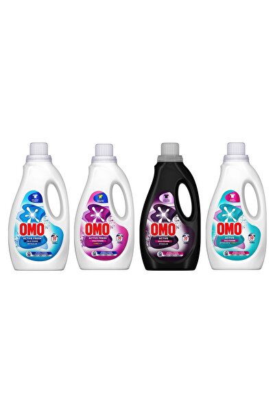Omo Sıvı Deterjan 1500 ml Beyazlar-Siyahlar-Renkliler-Beyazlar&Renkliler 4 lü...