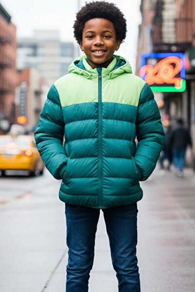 hummel Çocuk Mont Rüzğar Geçirmez Hafif Elyaf Dolgu 8-14 Yaş Arası