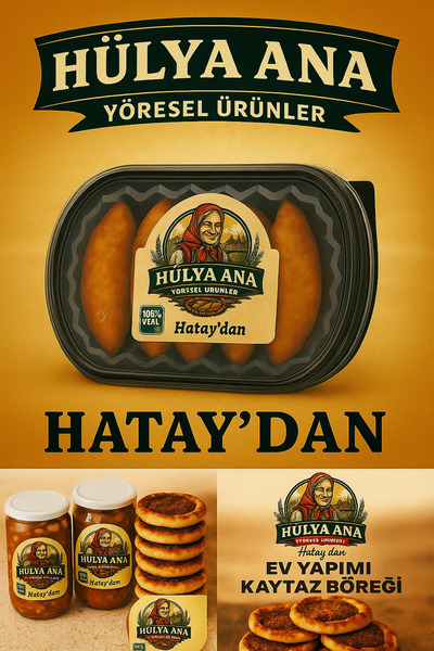 Hülya Ana Yöresel Ürünler 5 Adet İçli Köfte 5 Adet Kaytaz Böreği 600 Gr Salam...