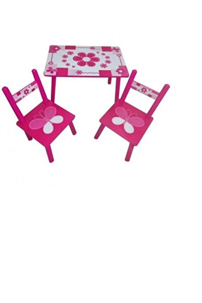 NSP Children's table with 2 chairs, MDF and wood