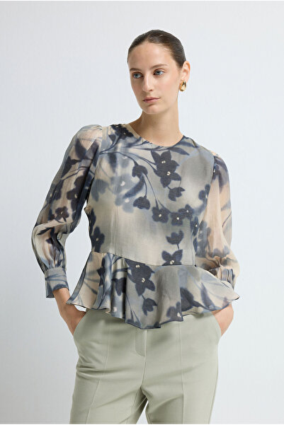 adL Desenli Bluz