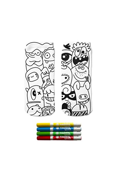 Ogobongo цифрово отпечатани боядисани чорапи