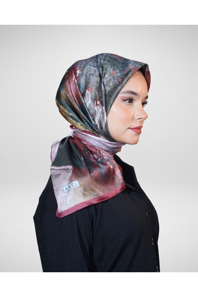 Akel Digital Crystal Scarf Pastel Paint Pattern