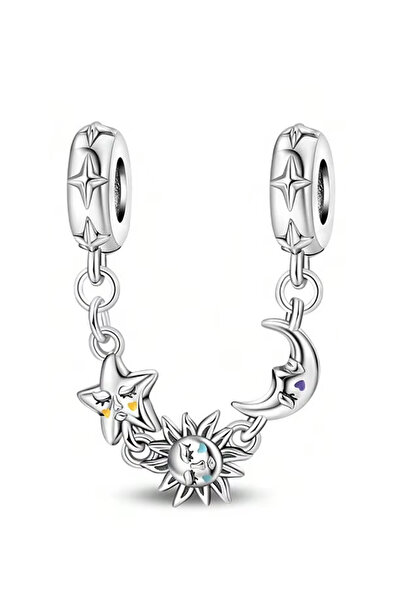 Fubena Güneş Ay ve Yıldız Zincir Sallantılı Charm