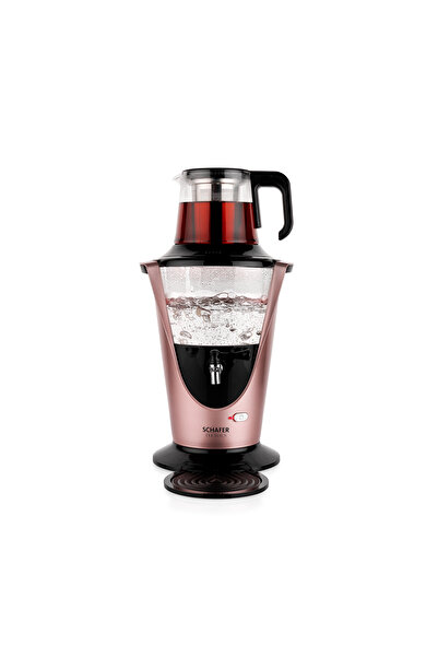Schafer Tee Haus New Generation Electric Glass Samovar-Rosegold
