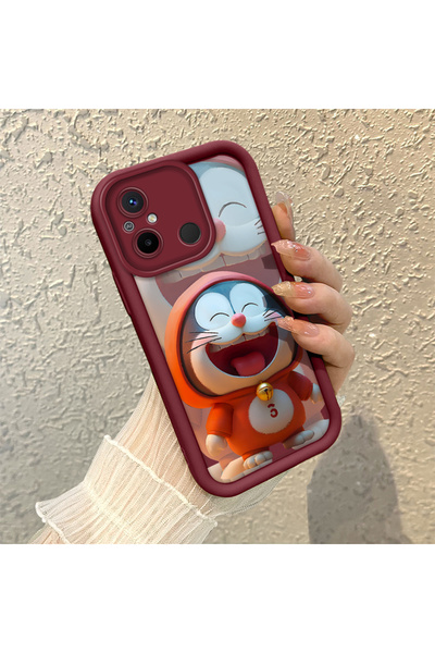 Hontinga حافظة هاتف من السيليكون الناعم متوافقة مع Xiaomi Poco C55 ومضادة للتخيل