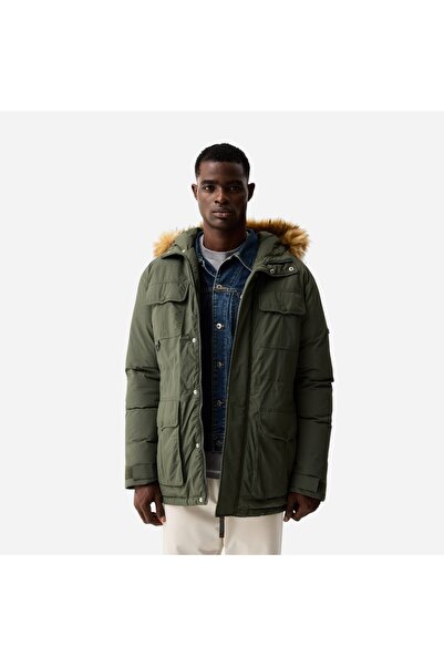 Hunter ANGUS EXPLORER PARKA Erkek Haki Mont HARM0018252-KM