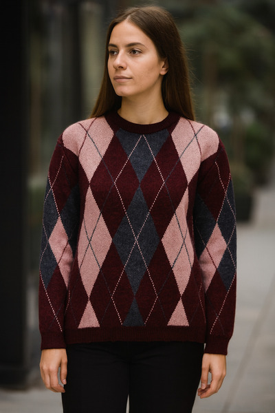 SARİTA MODA PULOVER CU MODEL BAKLAVA