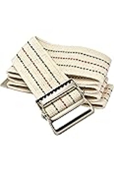 Essential Medical Supply Gait Belt with Metal Buckle by Essential Medical Supply, 137 cm, White