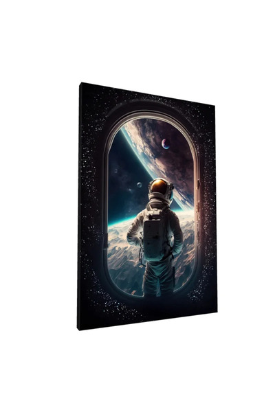 PozaTablou Pictură pe pânză: Astronautul privind planeta albastră - 70x100 cm