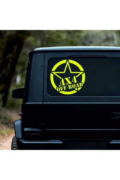 StickITsibiu 4X4 Off Road Star – Autocolant Auto 4×4 Off-Road – Dimensiuni 25x25cm.