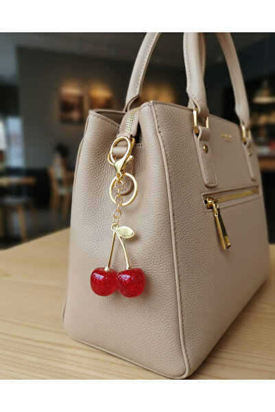 My Scialle حلية حقيبة على شكل مفتاح الكرز