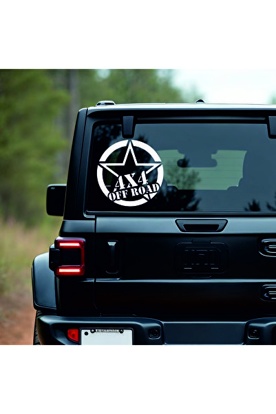 StickITsibiu 4X4 Off Road Star – 4×4 Off-Road Car Sticker – Dimensions 100x100cm.