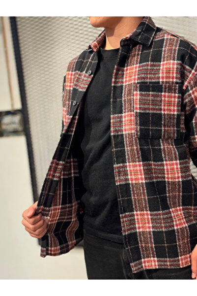 YEP ERKEK over sıze oduncu gömleyi çift renk