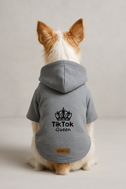 Monopetz Printed Dog and Cat Clothing & Dress with Fleece Inside - Gray Color...