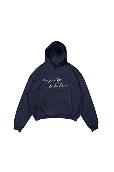 lethestudios Broke Baskılı Kapüşonlu Hoodie