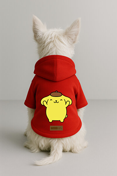 Monopetz Printed Dog and Cat Clothing & Dress with Fleece Inside - Red Color ...