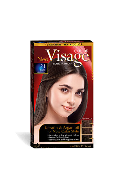 VİSAGE Vopsea de par Neo Keratin & Argan Oil 21 Dark Auburn