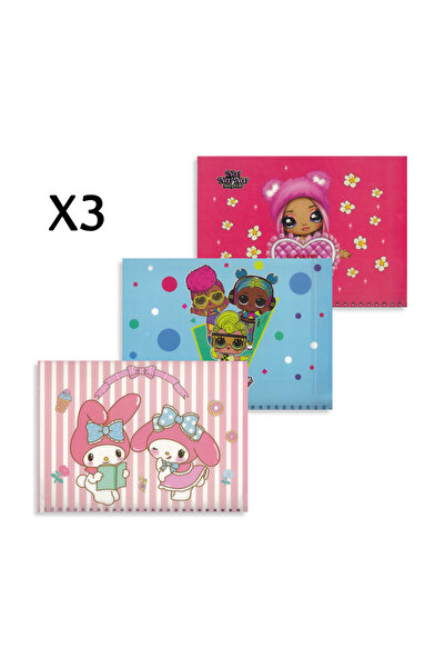 Rainbow Max باقة كراسات رسومية – 3 دفاتر LOL و My Melody و Na! Na! Na!