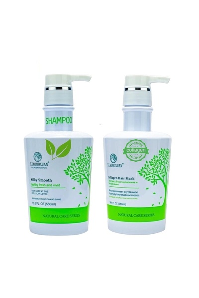Xiaomoxuan Gift Set S1M2 - Tea Tree Shampoo 300ml + Collagen Mask 550ml