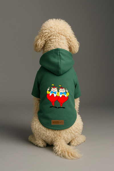 Monopetz ملابس وثوب للكلاب والقطط مع بطانة من الصوف من الداخل - لون أخضر K بغ...