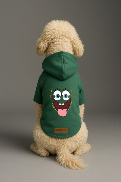 Monopetz ملابس وثوب للكلاب والقطط مع بطانة من الصوف من الداخل - لون أخضر K بغ...