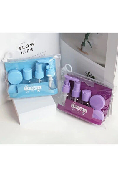 shopwave 6-piece colorful lidded empty bottle set for travel (5047)