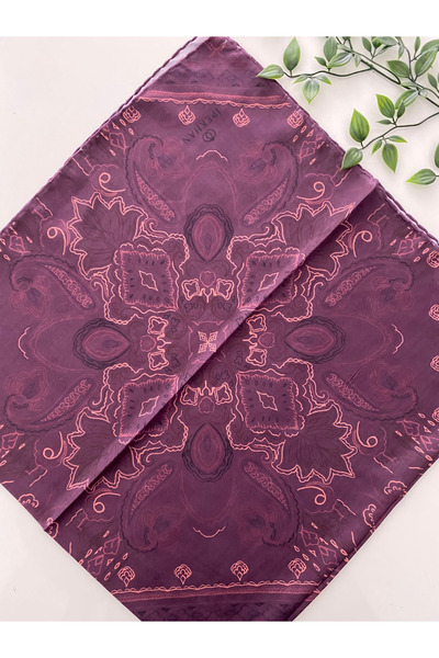 İpekhan Zen Pattern Thin Cotton Scarf