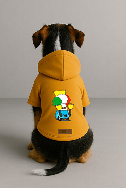 Monopetz ملابس وثوب للكلاب والقطط مع بطانة من الصوف من الداخل - لون أصفر K بغ...