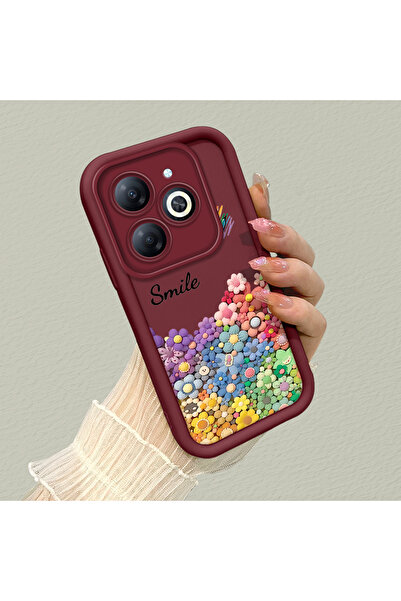 Hontinga حافظة هاتف من السيليكون الناعم متوافقة مع هاتف Infinix Smart 8/8 Pro