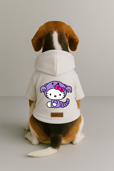 Monopetz Printed Inside Fleece Dog and Cat Clothing & Dress - White Color K H...