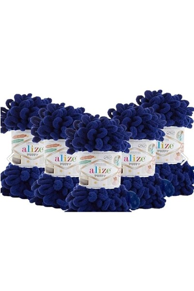 Alize 7 Adet - Puffy Bebek Battaniyesi İpi Seti - El Örgü İpi - 90x90cm - 360
