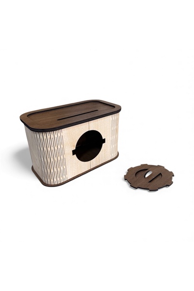 UNT Wooden Mdf Laser Cut Tip Box – Stylish Design Tip Box (for Cafe/Restaurant/Cash Register)