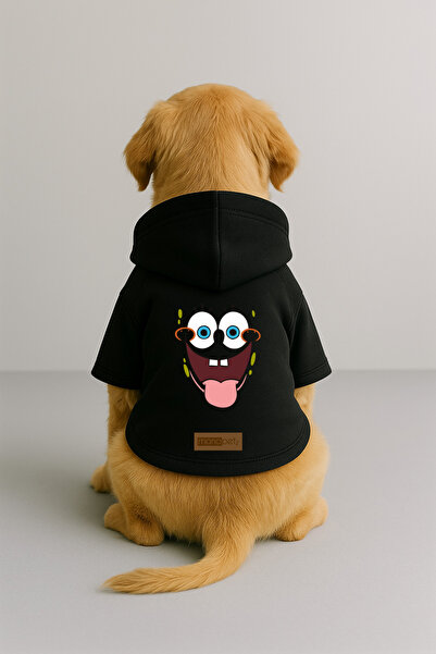 Monopetz ملابس وثوب للكلاب والقطط مع بطانة من الصوف من الداخل - لون أسود K بغ...