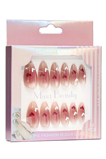 MİNA BEAUTY Kedigözü Takma Tırnak Seti & Zararsız Yapıştırıcı -33