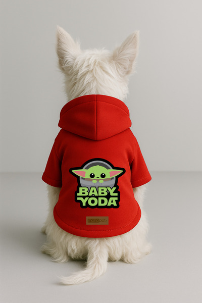Monopetz Printed Dog and Cat Clothing & Dress with Fleece Inside - Red Color ...