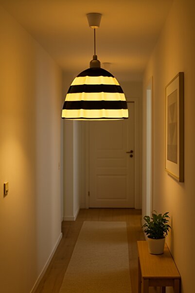 Muvesta MonoBeam Çizgili Modern Avize Yumuşak Işık Yayılımı Tüm Odalar İçin U...