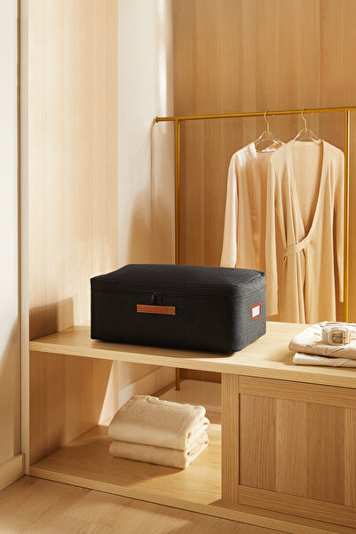 Ocean Home Textile Orta Boy Siyah Jüt Kumaş Baza Altı Kazak Pike Battaniye Hu...