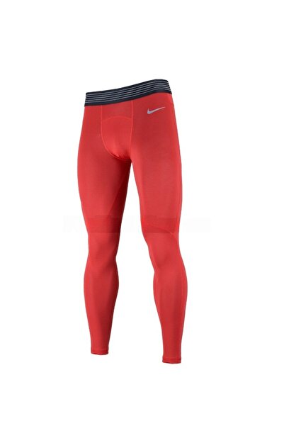 Nike Pro Men's Leggins Tights Dri-fit Erkek Kırmızı Profesyonel Spor Tayt