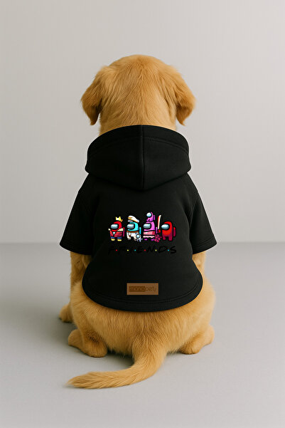 Monopetz Printed Inside Fleece Dog and Cat Clothing & Dress - Black Color K H...