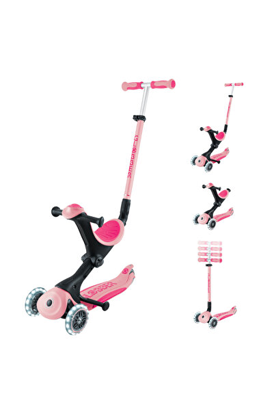 Globber Go Up Deluxe Işıklı Scooter - Pastel Pembe