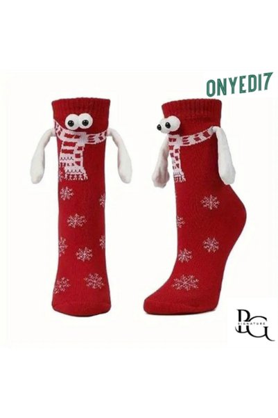BGSignature Magnetic Holding Hands Christmas Stocking – Red