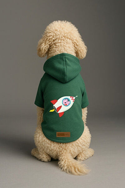 Monopetz Printed Inside Fleece Dog and Cat Clothing & Dress - Green Color K H...
