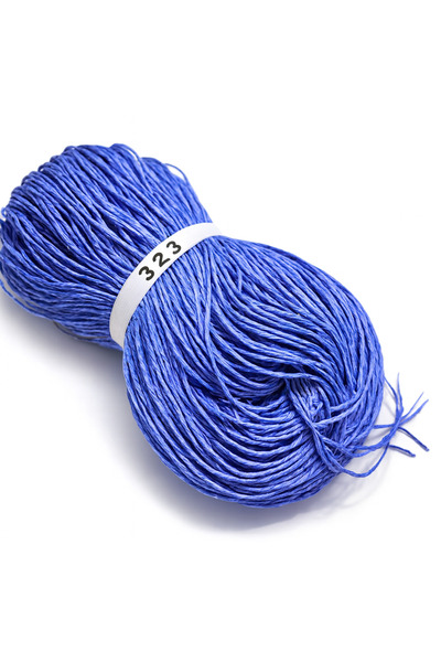 Prestij Boncuk Snur de hârtie Çile și fir pentru tricotat manual pentru hobby G88 Electric Blue 450-500 gr