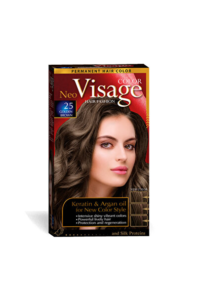 VİSAGE Vopsea de par Neo Keratin & Argan Oil 25 Golden Brown