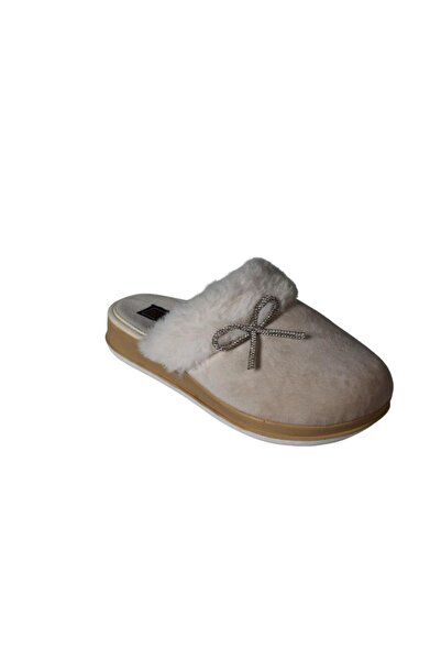 Yaz Kış Ayakkabı Yazkiş Women's Black Camel Winter House Slippers