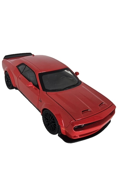 DODGE Car model Challenger SRT Hellcat 1:32, metal body, red