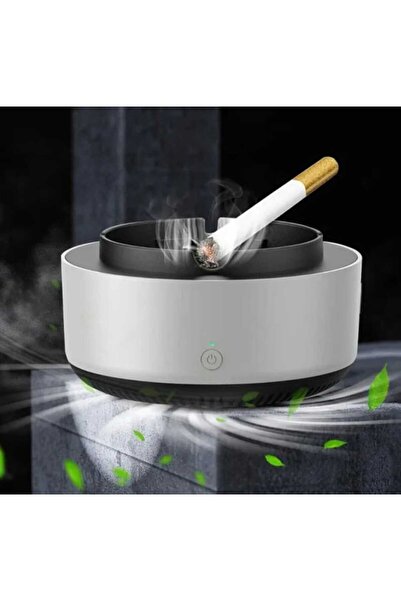 Super Electric Ashtray with 360° Suction and Negative Ion Purification – Activated Carbon Filter