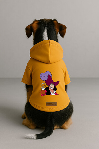 Monopetz Printed Dog and Cat Clothing & Dress with Fleece Inside - Yellow Col...